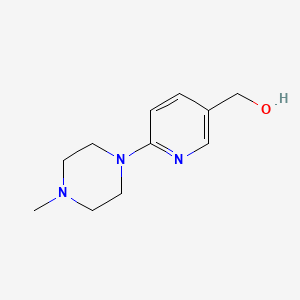 molecular formula C11H17N3O B13022699 (6-(4-Methylpiperazin-1-yl)pyridin-3-yl)methanol 