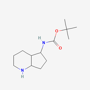 molecular formula C13H24N2O2 B13022707 tert-Butyl (octahydro-1H-cyclopenta[b]pyridin-5-yl)carbamate 