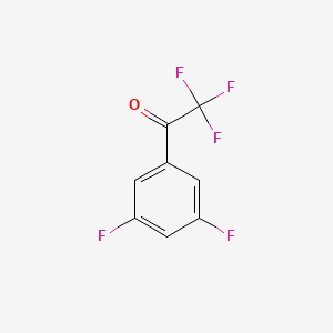 molecular formula C8H3F5O B1302271 1-(3,5-Difluorophenyl)-2,2,2-trifluoroethanone CAS No. 845823-12-3