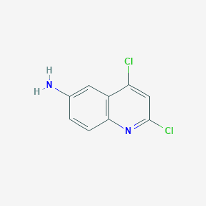 molecular formula C9H6Cl2N2 B13022738 2,4-Dichloroquinolin-6-amine 
