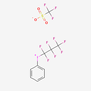 molecular formula C10H5F10IO3S B1302274 (Perfluoro-n-propyl)phenyliodonium trifluoromethanesulfonate CAS No. 77758-79-3