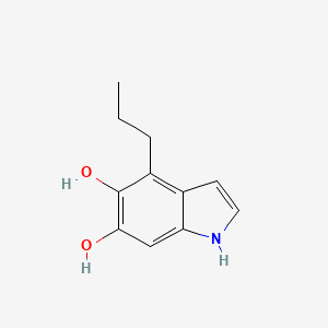 molecular formula C11H13NO2 B13022742 4-Propyl-1H-indole-5,6-diol 