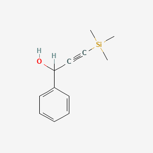 molecular formula C12H16OSi B1302281 1-Phenyl-3-(trimethylsilyl)-2-propyn-1-ol CAS No. 89530-34-7