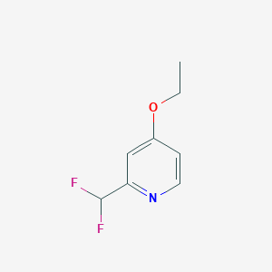 molecular formula C8H9F2NO B13022817 2-(Difluoromethyl)-4-ethoxypyridine 