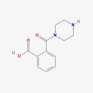 molecular formula C12H14N2O3 B1302282 2-(piperazine-1-carbonyl)benzoic Acid CAS No. 37618-28-3