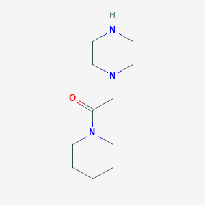 molecular formula C11H21N3O B1302284 1-(2-Oxo-2-piperidin-1-ylethyl)piperazine CAS No. 70558-13-3