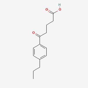 molecular formula C14H18O3 B1302286 5-oxo-5-(4-propylphenyl)pentanoic Acid CAS No. 34670-05-8