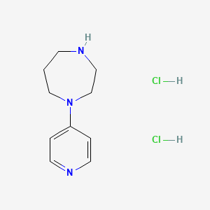 molecular formula C10H17Cl2N3 B1302288 1-(4-Pyridyl)homopiperazine dihydrochloride CAS No. 851292-41-6