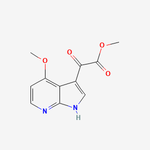 molecular formula C11H10N2O4 B13022896 methyl 2-{4-methoxy-1H-pyrrolo[2,3-b]pyridin-3-yl}-2-oxoacetate 
