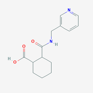 molecular formula C14H18N2O3 B1302290 2-(n-(3-Pyridylmethyl)carbamoyl)cyclohexanecarboxylic acid CAS No. 309292-93-1