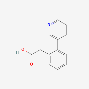 B1302291 2-(3'-Pyridyl)phenylacetic acid CAS No. 675602-63-8