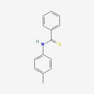 molecular formula C14H13NS B13022911 Benzenecarbothioamide, N-(4-methylphenyl)- CAS No. 5373-55-7