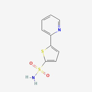 molecular formula C9H8N2O2S2 B1302292 5-pyridin-2-ylthiophene-2-sulfonamide CAS No. 190659-63-3