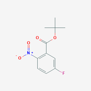 molecular formula C11H12FNO4 B13023028 Tert-butyl 5-fluoro-2-nitrobenzoate 