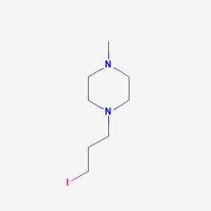 molecular formula C8H17IN2 B13023140 1-(3-Iodopropyl)-4-methylpiperazine 