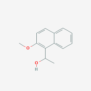 molecular formula C13H14O2 B13023160 1-(2-Methoxynaphthalen-1-yl)ethanol 