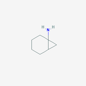 molecular formula C7H13N B13023178 Bicyclo[4.1.0]heptan-1-amine 