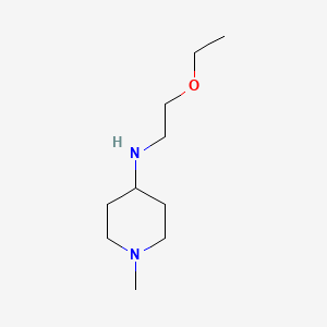 molecular formula C10H22N2O B13023210 N-(2-ethoxyethyl)-1-methylpiperidin-4-amine 