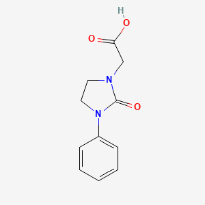 molecular formula C11H12N2O3 B1302329 2-(2-Oxo-3-phenylimidazolidin-1-yl)acetic acid CAS No. 885955-09-9