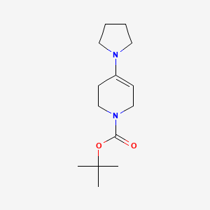 molecular formula C14H24N2O2 B1302330 tert-Butyl 4-(pyrrolidin-1-yl)-5,6-dihydropyridine-1(2H)-carboxylate CAS No. 207691-65-4