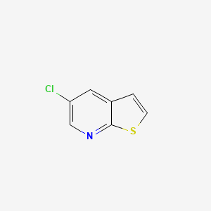 molecular formula C7H4ClNS B13023329 5-Chlorothieno[2,3-b]pyridine 