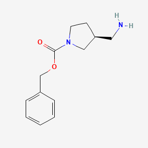 molecular formula C13H18N2O2 B1302333 (S)-3-Aminomethyl-1-N-Cbz-pyrrolidine CAS No. 1217749-69-3
