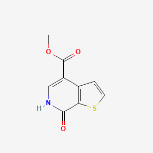 molecular formula C9H7NO3S B13023369 Methyl7-hydroxythieno[2,3-c]pyridine-4-carboxylate 