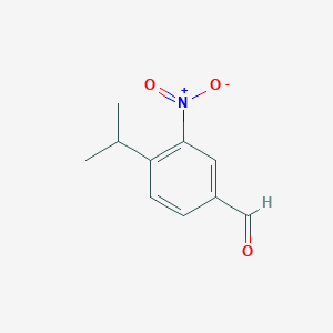 molecular formula C10H11NO3 B1302339 4-Isopropyl-3-nitrobenzaldehyde CAS No. 130766-91-5