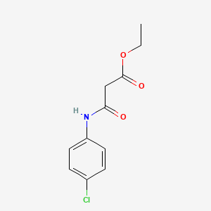 molecular formula C11H12ClNO3 B1302342 Ethyl 3-[(4-chlorophenyl)amino]-3-oxopropanoate CAS No. 15386-84-2