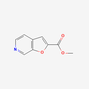 molecular formula C9H7NO3 B13023422 Furo[2,3-c]pyridine-2-carboxylic acid methyl ester 