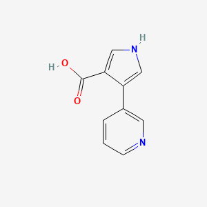 molecular formula C10H8N2O2 B1302346 4-pyridin-3-yl-1H-pyrrole-3-carboxylic Acid CAS No. 885954-13-2