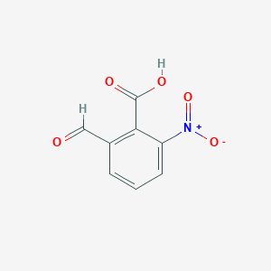 molecular formula C8H5NO5 B13023469 2-Formyl-6-nitrobenzoic acid 