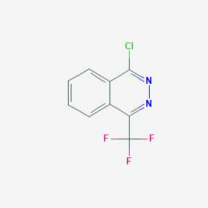 molecular formula C9H4ClF3N2 B13023508 Phthalazine, 1-chloro-4-(trifluoromethyl)- CAS No. 1237522-70-1