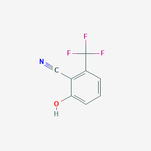 molecular formula C8H4F3NO B13023517 2-Hydroxy-6-(trifluoromethyl)benzonitrile 