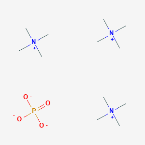molecular formula C12H36N3O4P B13023554 Tris(N,N,N-trimethylmethanaminium) phosphate CAS No. 22486-99-3