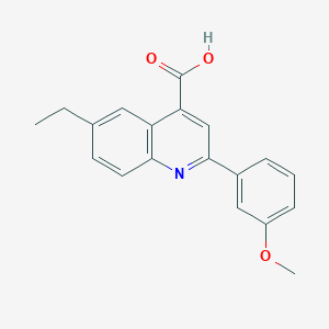 6-Ethyl-2-(3-methoxyphenyl)quinoline-4-carboxylic acid