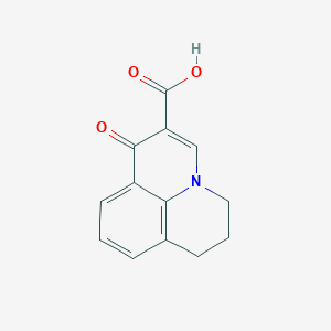 molecular formula C13H11NO3 B1302359 1-oxo-6,7-dihydro-1H,5H-pyrido[3,2,1-ij]quinoline-2-carboxylic acid CAS No. 42835-54-1