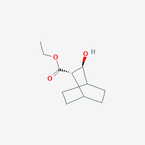molecular formula C11H18O3 B13023599 ethyl (2S,3S)-3-hydroxybicyclo[2.2.2]octane-2-carboxylate 