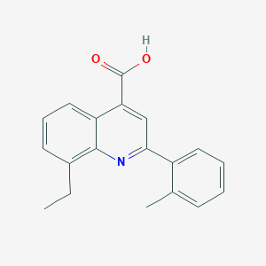 8-Ethyl-2-(2-methylphenyl)quinoline-4-carboxylic acid