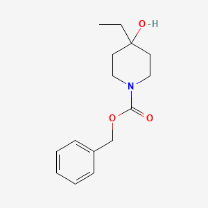 molecular formula C15H21NO3 B13023652 Benzyl 4-ethyl-4-hydroxypiperidine-1-carboxylate 