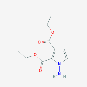 molecular formula C10H14N2O4 B13023655 Diethyl 1-amino-1H-pyrrole-2,3-dicarboxylate 