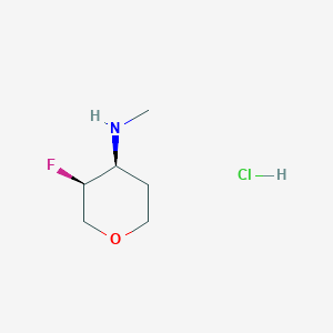 molecular formula C6H13ClFNO B13023662 (3S,4S)-3-Fluoro-N-methyltetrahydro-2H-pyran-4-amine hydrochloride 