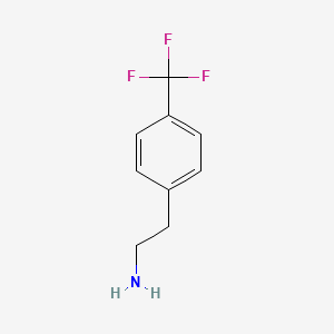 molecular formula C9H10F3N B1302369 2-(4-Trifluoromethyl-phenyl)-ethylamine CAS No. 775-00-8