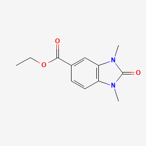 molecular formula C12H14N2O3 B13023697 Ethyl 1,3-dimethyl-2-oxo-2,3-dihydro-1H-benzo[d]imidazole-5-carboxylate 
