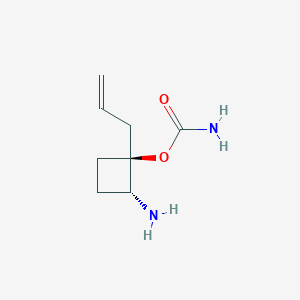 molecular formula C8H14N2O2 B13023781 trans-1-Allyl-2-aminocyclobutylcarbamate 