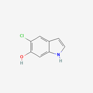 molecular formula C8H6ClNO B13023827 5-chloro-1H-indol-6-ol 