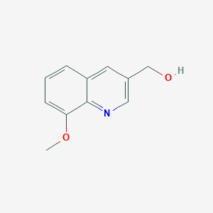 molecular formula C11H11NO2 B13023870 (8-Methoxyquinolin-3-yl)methanol 