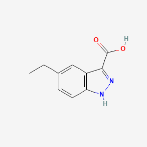 molecular formula C10H10N2O2 B13023912 5-ethyl-1H-indazole-3-carboxylic acid 