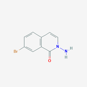 molecular formula C9H7BrN2O B13023929 2-Amino-7-bromo-1,2-dihydroisoquinolin-1-one 
