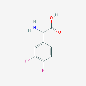molecular formula C8H7F2NO2 B1302394 3,4-Difluorophenylglycine CAS No. 225641-94-1